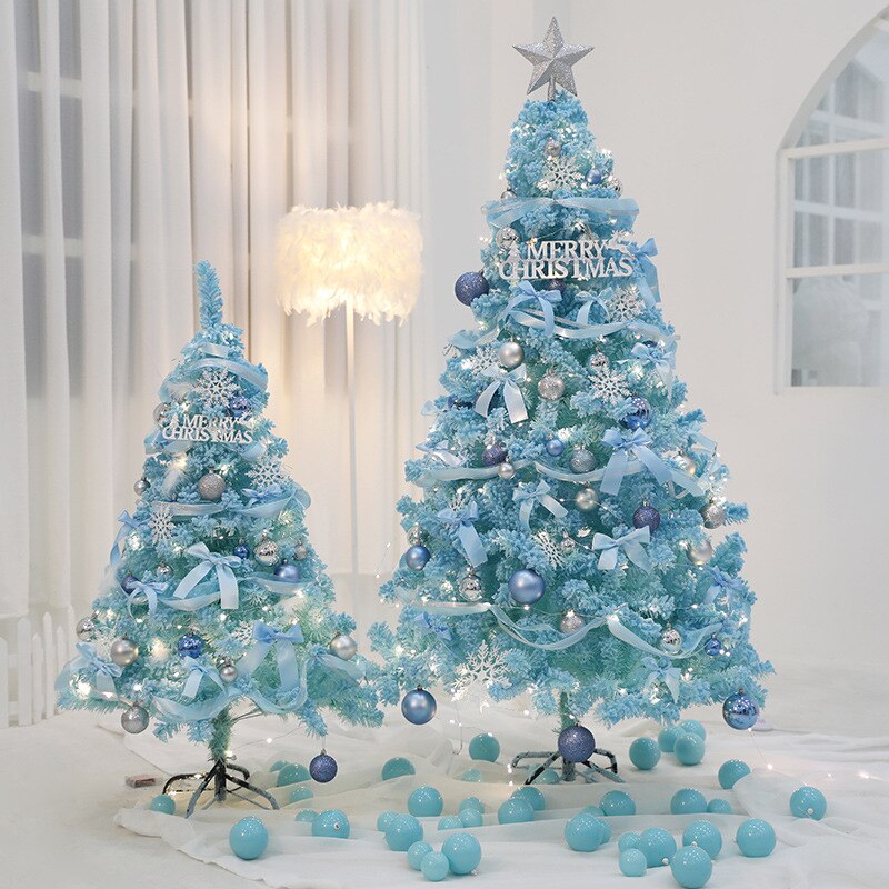 60cm Blue Christmas Tree Pink Tree Decoration Xmas Party Ornaments Simulation Cedar Year Party Indoor Decorations xx181