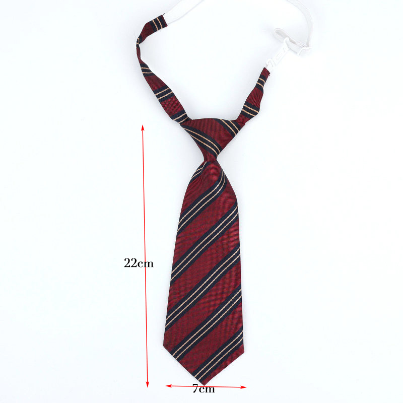 Lazy JK Ties Boys Striped Neck Tie Girls Japanese Style for School Uniform Cute Necktie Solid Casual Childs Accessories Ties