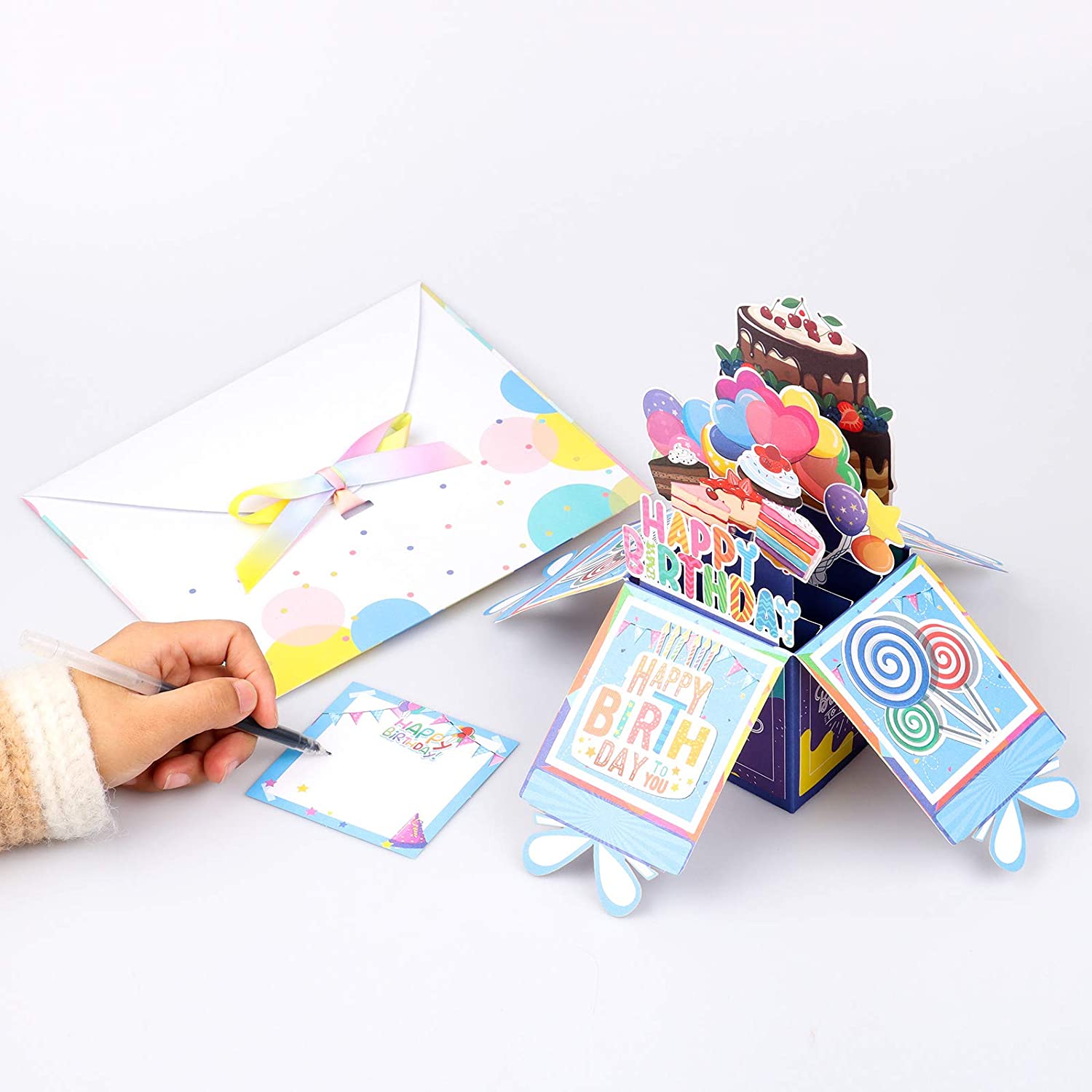 3D Birthday Pop Up Card, Happy Birthday Card, Baby Baptism Card, Birthday Greeting Card, Handmade Pop Up Birthday Card - For Kid