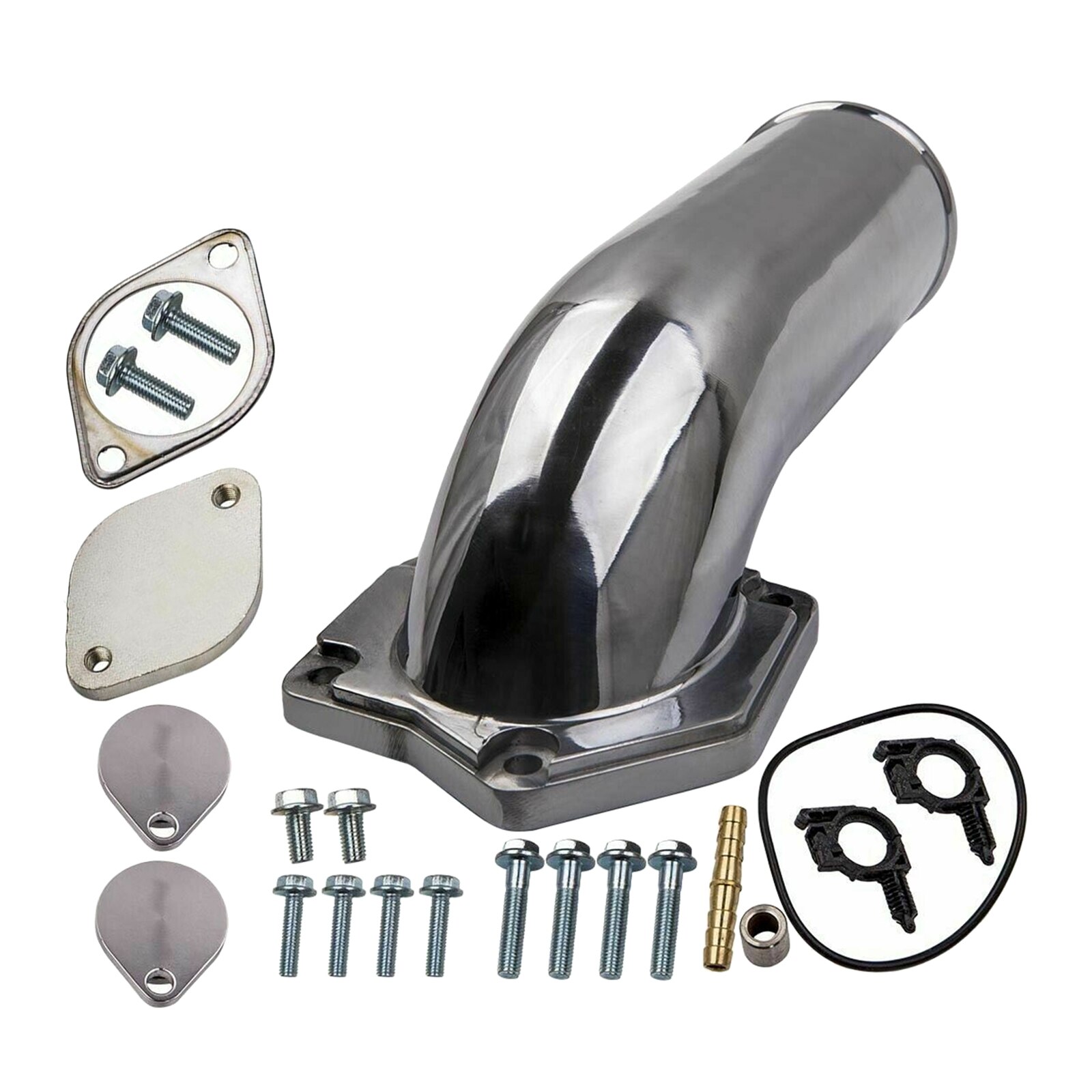 EGR Valve Kit with Intake Elbow Engine Cooler &amp; Throttle Valve Kit Leak Prevent Kit For Ford 6.4L 08-10