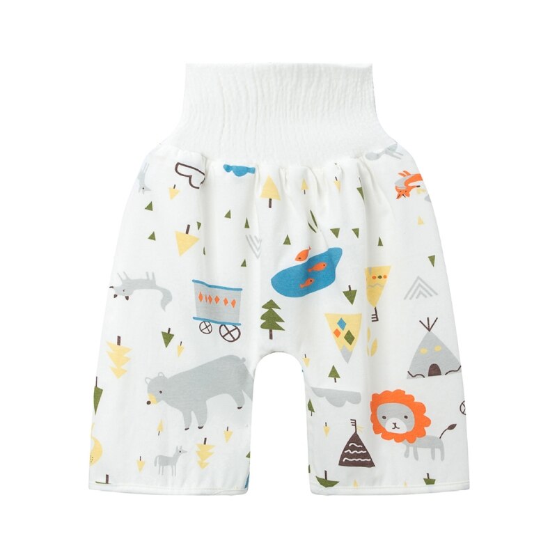 2 in 1 comfortabele luierrok voor baby's, korte, waterdichte, absorberende luierbroekjes, wasbaar ondergoed voor zindelijkheidstraining voor kinderen: 4 / M