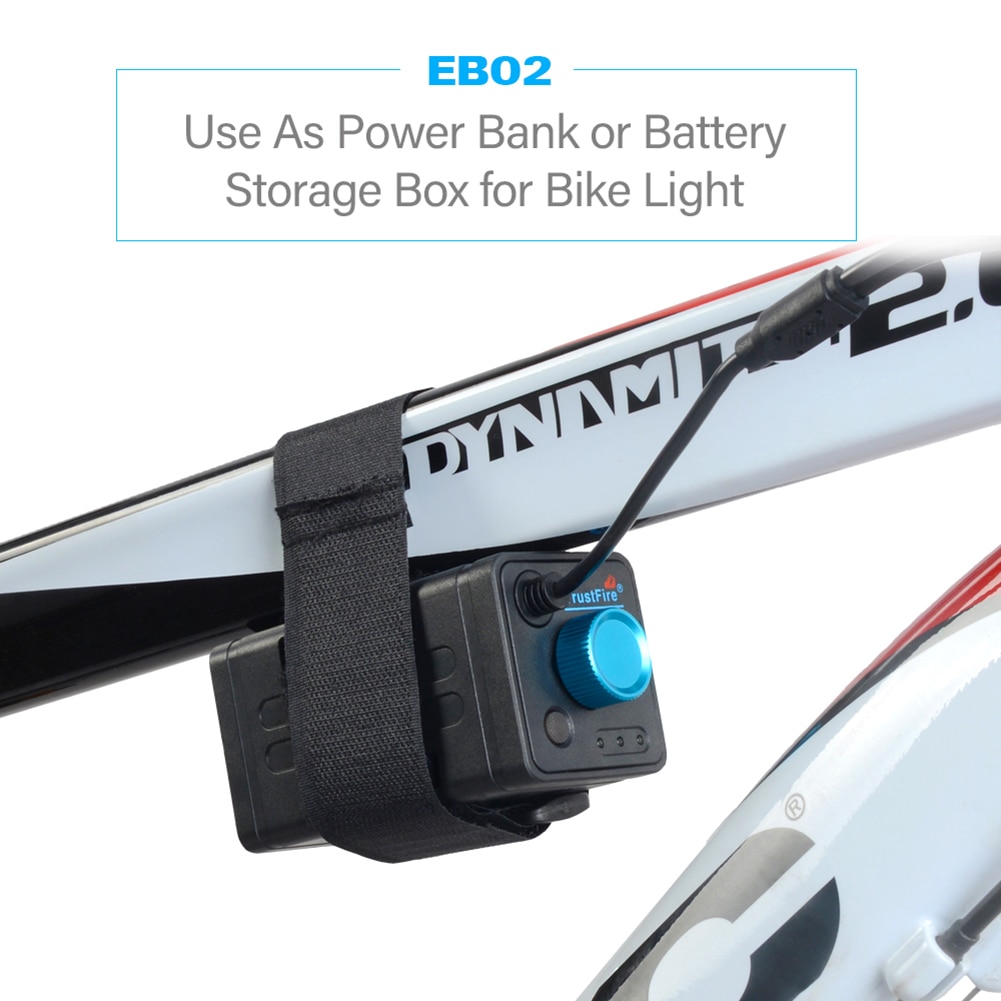 TrustFire EB02/EB03 Bike Waterproof 8.4V 18650 Battery USB Power Bank Case Box DC 8.4V Battery Pack Case Box For Led Bike Light