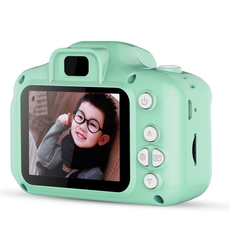 Children's HD Camera - 1080P Full HD Video - 2 Inch Screen - 4x Digital Zoom - Mini Digital Camcorder: Green