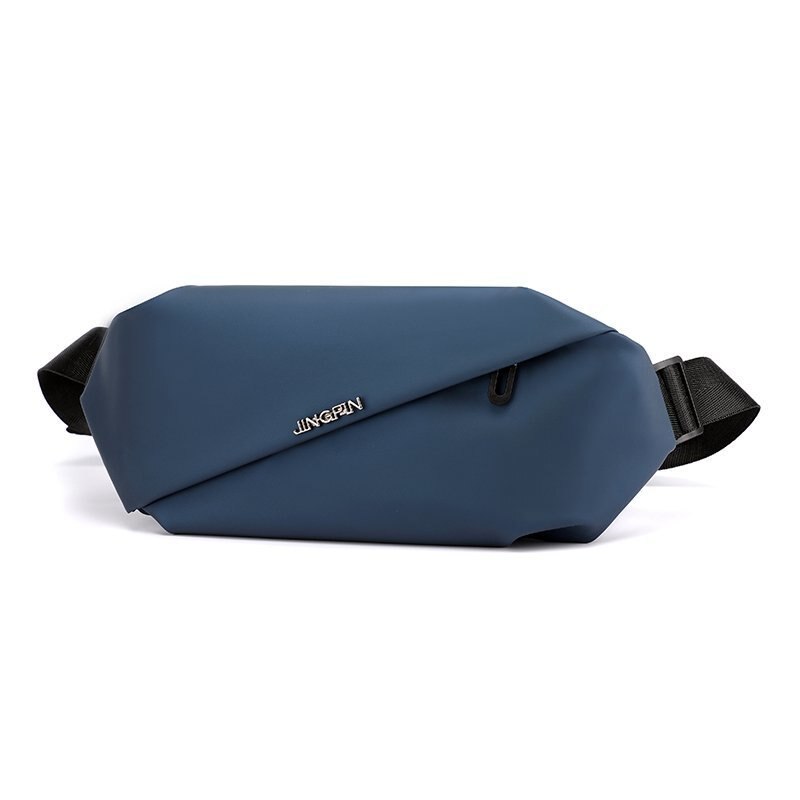 Casual Fanny Pack Banane Sac Borst Bag Heuptas Mannen Vrouwen Portemonnee Mannelijke Heuptas Banaan Zakken Rits Telefoon houder Mode Bum Bag: Deep Blue