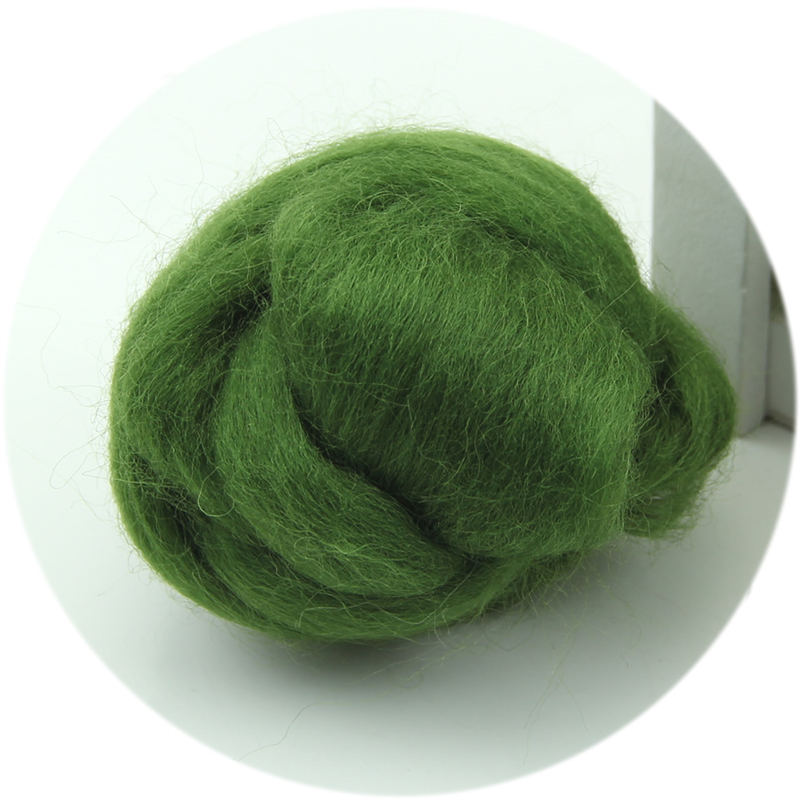 20 kleuren Wol Corriedale Needlefelting Top Zwervende Geverfd Spinning Nat Vilten Fiber: AG