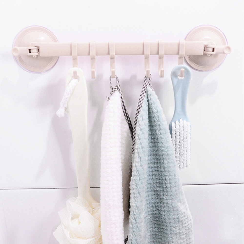6 in 1 Hanger For Heated Towel Radiator Rail Clothes Hanger Bath Hook Holder Percha Plegable Scarf Hanger Rack