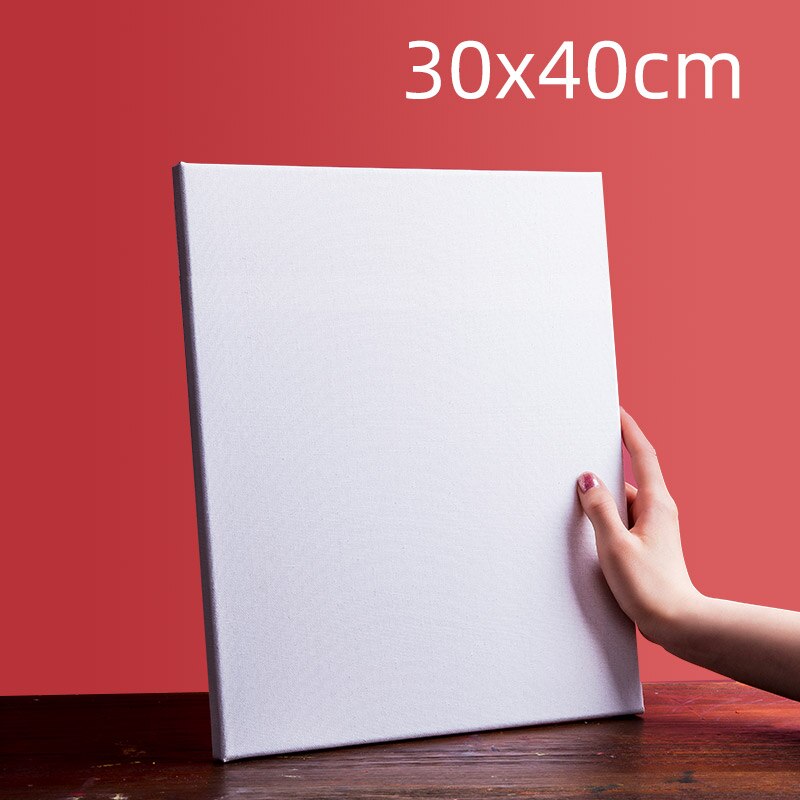 Practice Linen White Oil Painting Frame Tool 30x30 Material Wood Strip Acrylic Art Students Art Class: 30x40