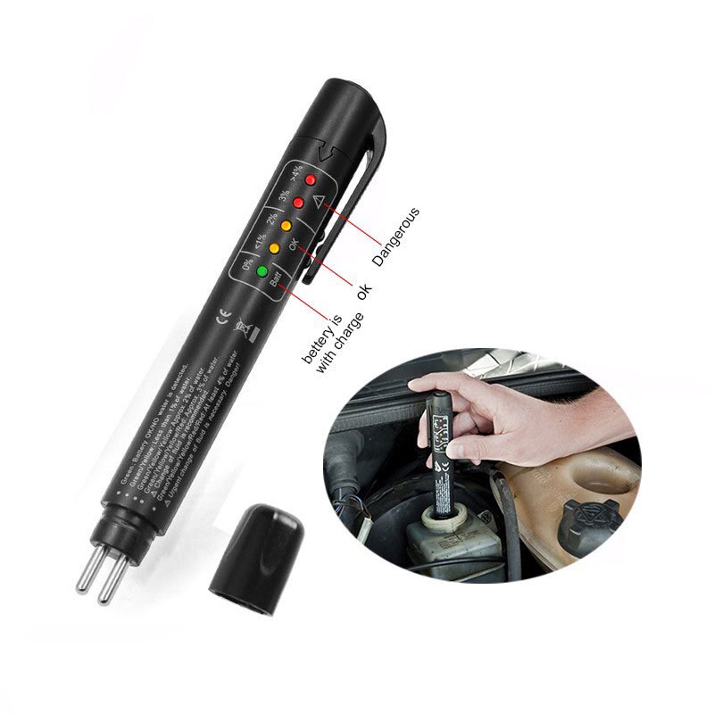 Universal car accessories Brake Fluid Tester diagnostic tools Accurate Oil 5 Leds Auto Vehicle brake fluid testing tool