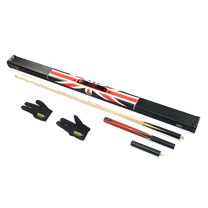 Economische Biljart Accesssary Kit 3/4 Snooker Cue + Cue Case + Biljart Handschoenen Voor Verkoop