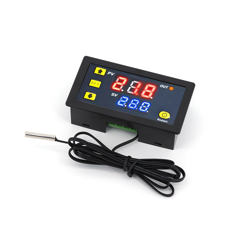 W3230 12V 24V AC110-220V Probe line 20A Digital Temperature Control LED Display Thermostat With Heat/Cooling Control Instrument