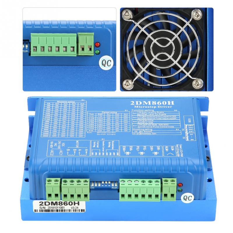 CNC 2DM860H Digitale Stappenmotor Driver Twee Fase Stappenmotor Driver Microstep Controller laag geluidsniveau Stappenmotor Controller