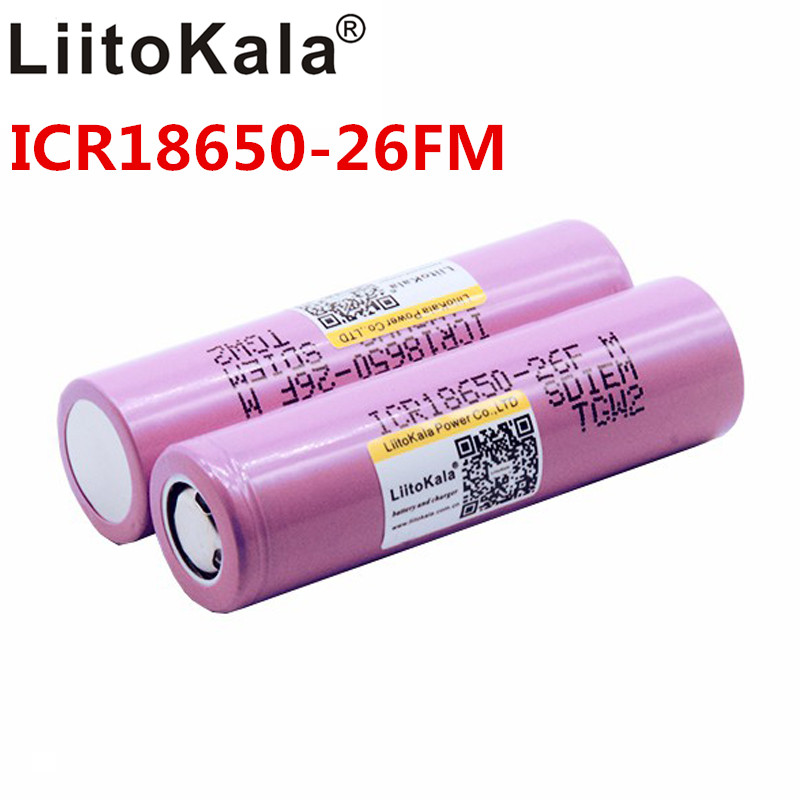 Liitokala ICR18650-26FM 100% Originele 18650 2600 Mah Lithium Ion 3.7V 18650 2500 Batterij