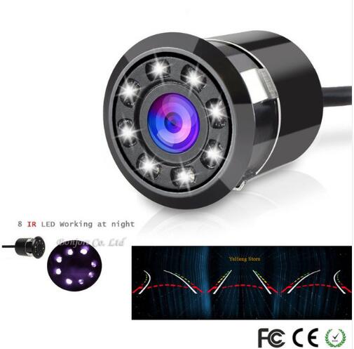 Intelligent Dynamic Trajectory Tracks Rear View Camera HD CCD Reverse Backup Camera + Hd 5 inch Monitor Parking Assistance Kit: Only Car camera