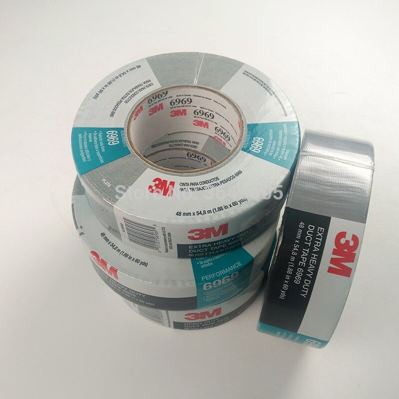 1roll 48mm*54.8m 3M Extra Heavy Duty Duct Tape 6969 With Rubber Adhesive Provide Good Holding Power