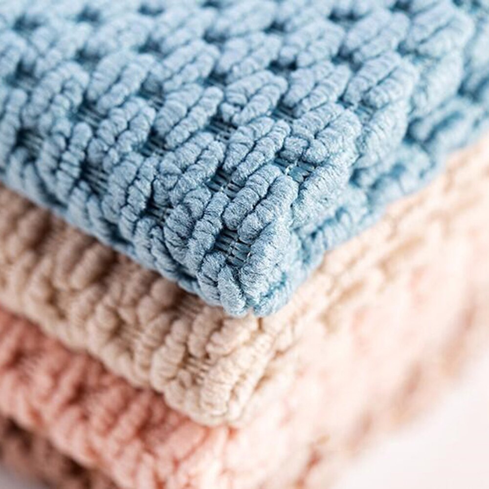 1pc köksstädhanddukar anti-fett torktrasor effektiv superabsorberande rengöringsduk i mikrofiber hushållsdisk