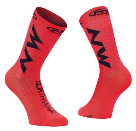 Competition Bicycle Socks Sports Compression Cycling Socks Men Calcetines Ciclismo: 4se red