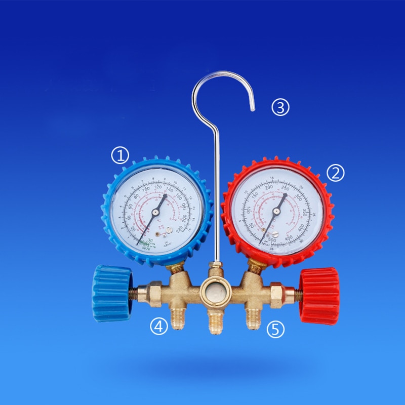 Car Air conditioning refrigerant filling tube cold medium Freon R134A Refrigerant charging hose Pressure Gauge 536G