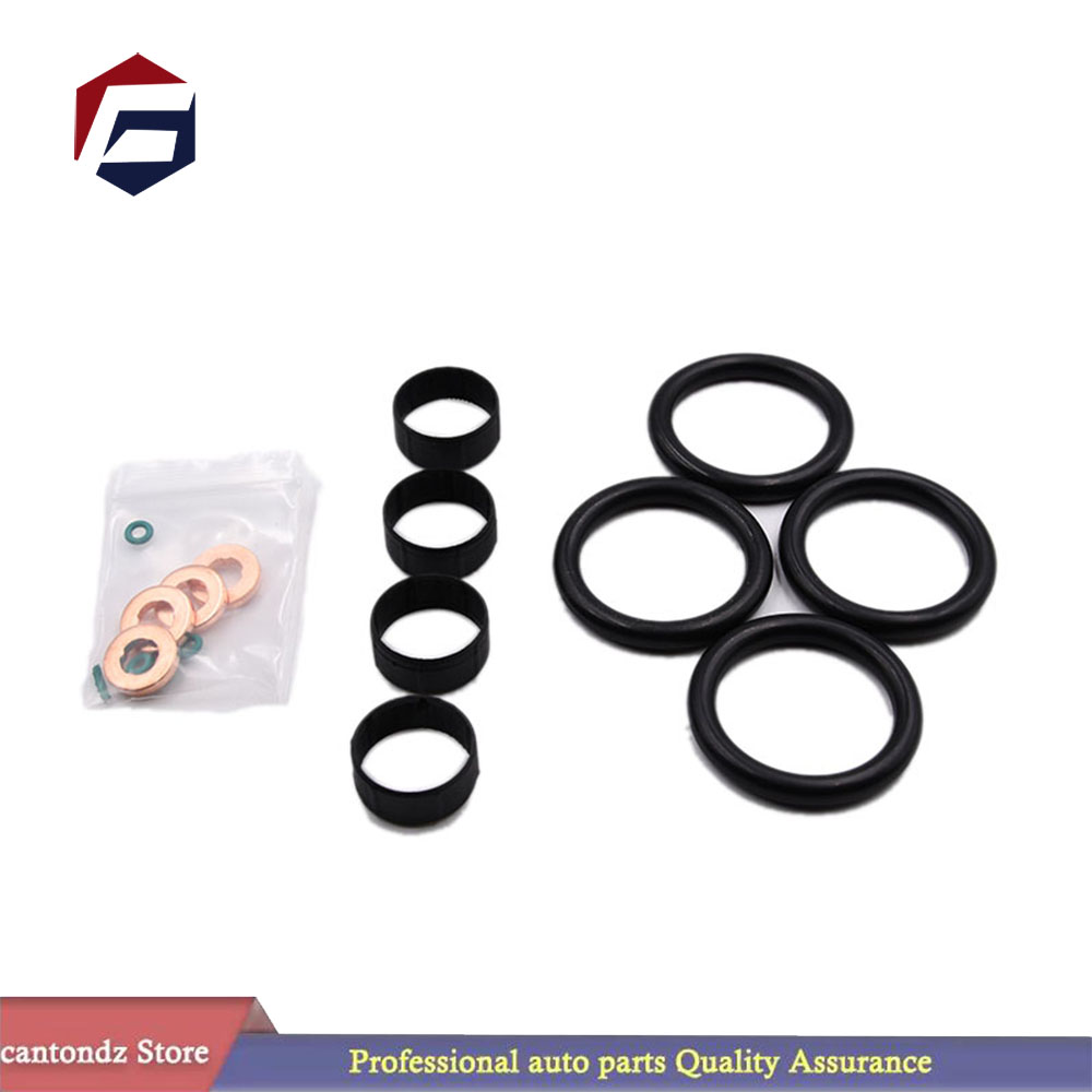 Bil 16 stk bilpakning til Ford fiesta 1.4 tdci duratorq drivstoffinjektor tetning + vaskemaskin + oring sett 1204698