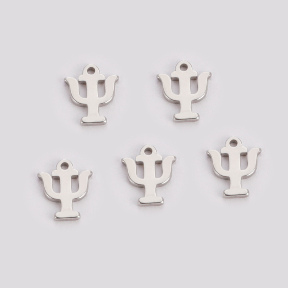 Teamer incantesimi in acciaio inossidabile creazione di gioielli alfabeto greco simbolo del dollaro ciondolo per collana braccialetto accessori fatti a mano fai da te: Oro-colore