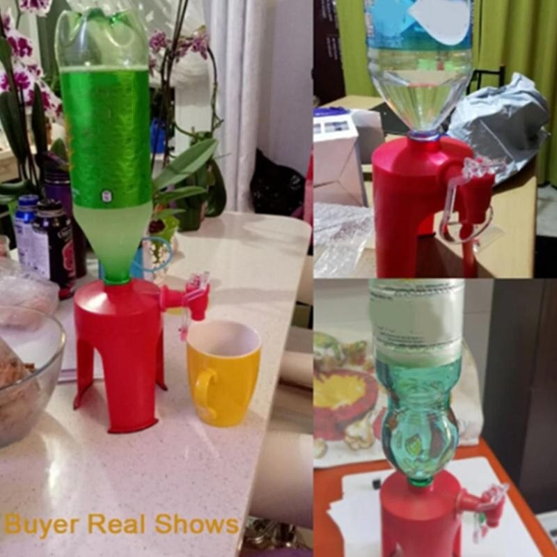 1pcs Soda Dispenser Tap Drinking Water Dispense Bottle Upside Down Coke Drink Dispenser Party Bar Kitchen Accessories