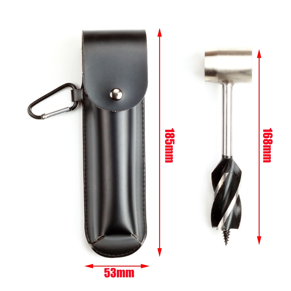 Trapano a mano Sega a tazza Strumenti per la lavorazione del legno Coclea a mano Punta da trapano autofilettante Punta da trapano di sopravvivenza durevole Campeggio Bushcraft Essenziale