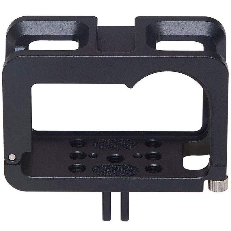 Vlogging metalen kooibehuizing voor osmo action vlog-behuizing met cold shoe voor microfoon met led-lampje: Default Title