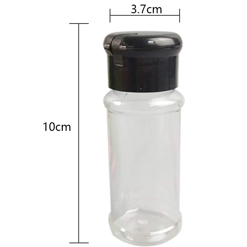 20 stk / sett 100ml krydder salt pepper shakere svart krydderburk kan pepperflaske grille krydder kjøkkenutstyrsverktøy