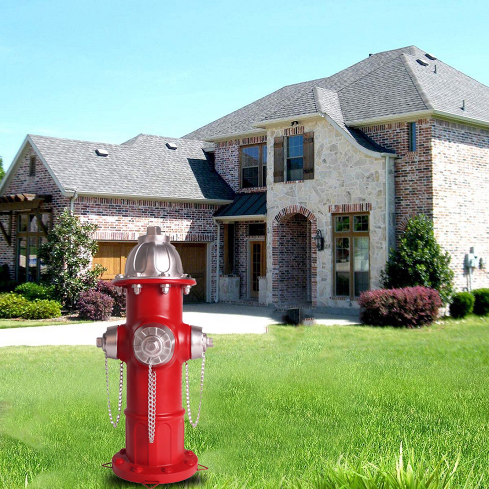Garden Statue Fire Hydrant Yard Outdoor Sculpture Decor Dog Pee Post Training Decoration Ornaments Fairy Garden Photo Props