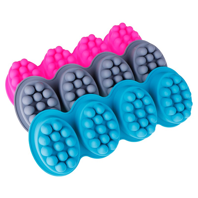 Silicone Soap Mold 3D Massage Soap Making Tools DIY Handmade Oval Soap Moulds Form Suppliers