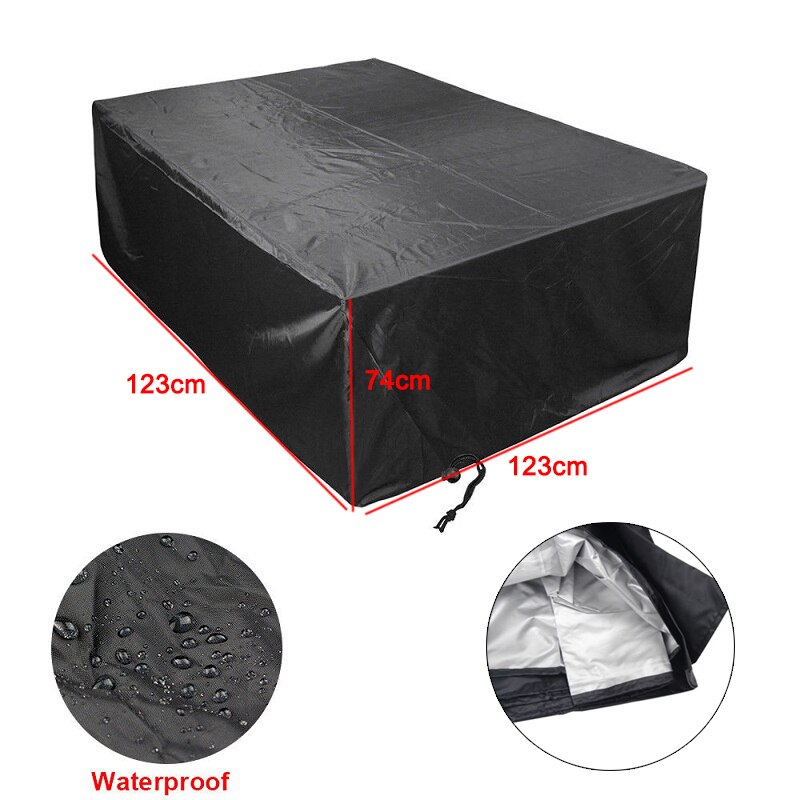 Copridivano angolare per esterni copridivano angolare in Rattan da giardino copridivano impermeabile a forma di V/L proteggi impostato parapolvere per tutti gli usi: 123x123x74cm