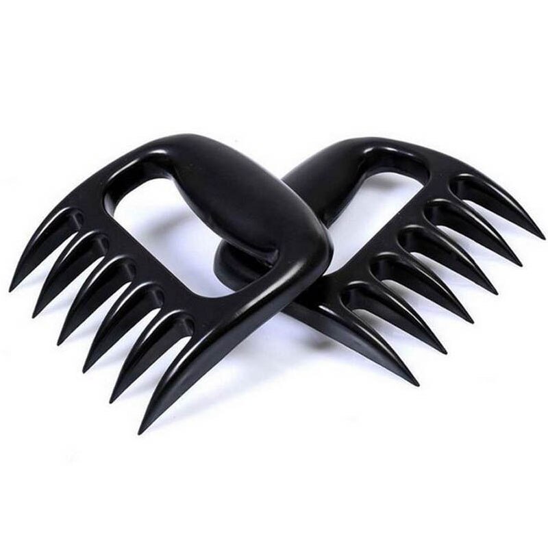 1pc BBQ Accessories Meat Shredder Strong Pulled Pork Puller BBQ Fork Bear Claw Fruit Vegetable Slicer Cutters Cooking Tools: a pair