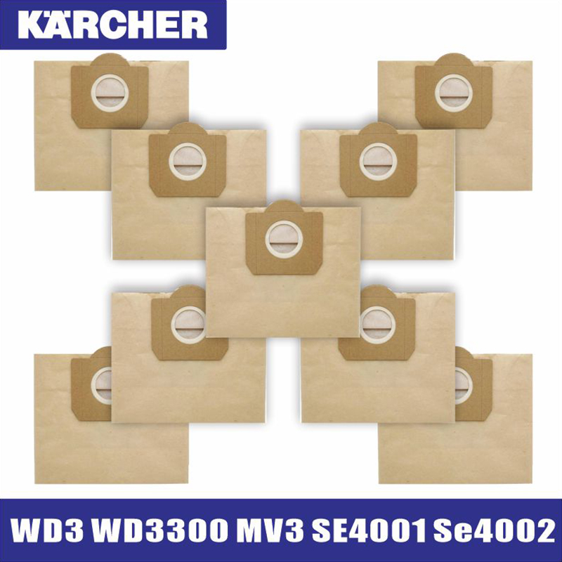 Bolsa de polvo para aspiradora KARCHER WD3 Premium WD 3,300 M WD 3,200 WD3.500 P 6,959-130 RB88 RU100 RU101 A2204 A2656