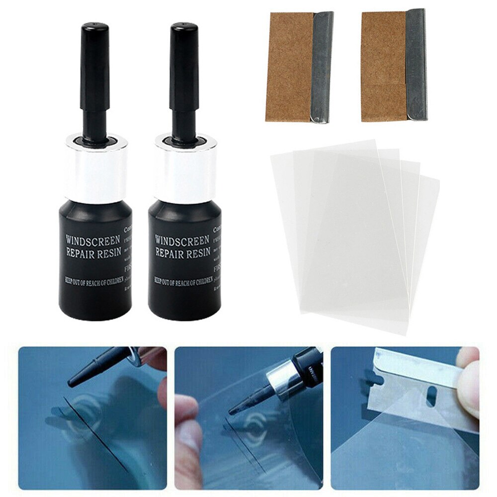 Automotive Glass Nano Repair Fluid Kit Car Windows Crack Chip Maintenance Tool Automobiles Window Repair