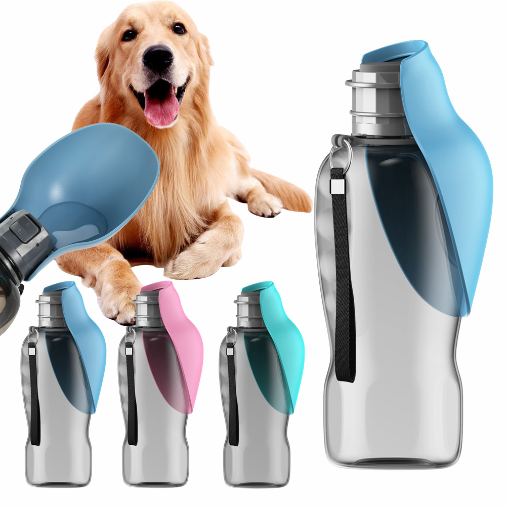 Tragbare Hundewasserflasche für kleine große Hunde, Katzen, Wandern, Reisen, Welpen, auslaufsichere Trinkschalen, golden Retriever, Heimtierbedarf
