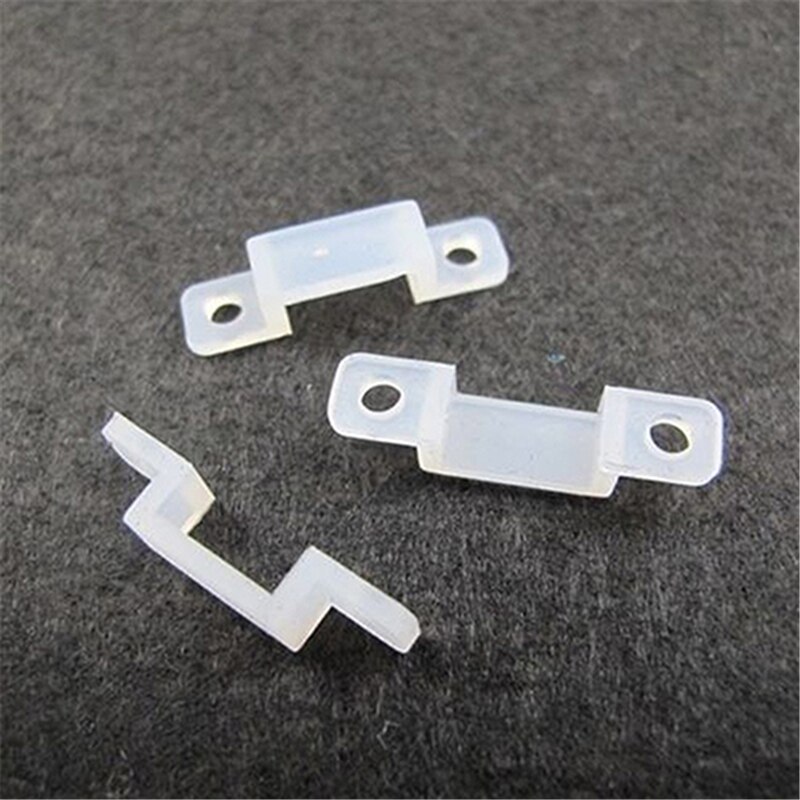 10 Pcs Vaststelling Montage Clips Connector Voor Fix 5050 3528 Led Buis Tape Licht Rgb Enkele Kleur Led Strip Klem beugels