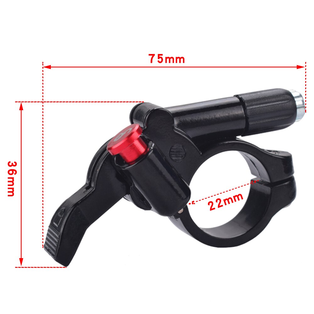 Palanca de bloqueo remoto para bicicleta, bloqueo de horquilla de aleación de aluminio, piezas de Control con Cable