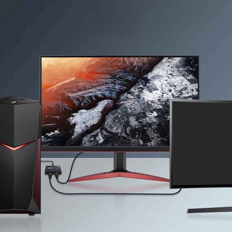 DisplayPort Splitter 1 In 2 8K 60HZ Out Bi-directional Splitter for Computer TV