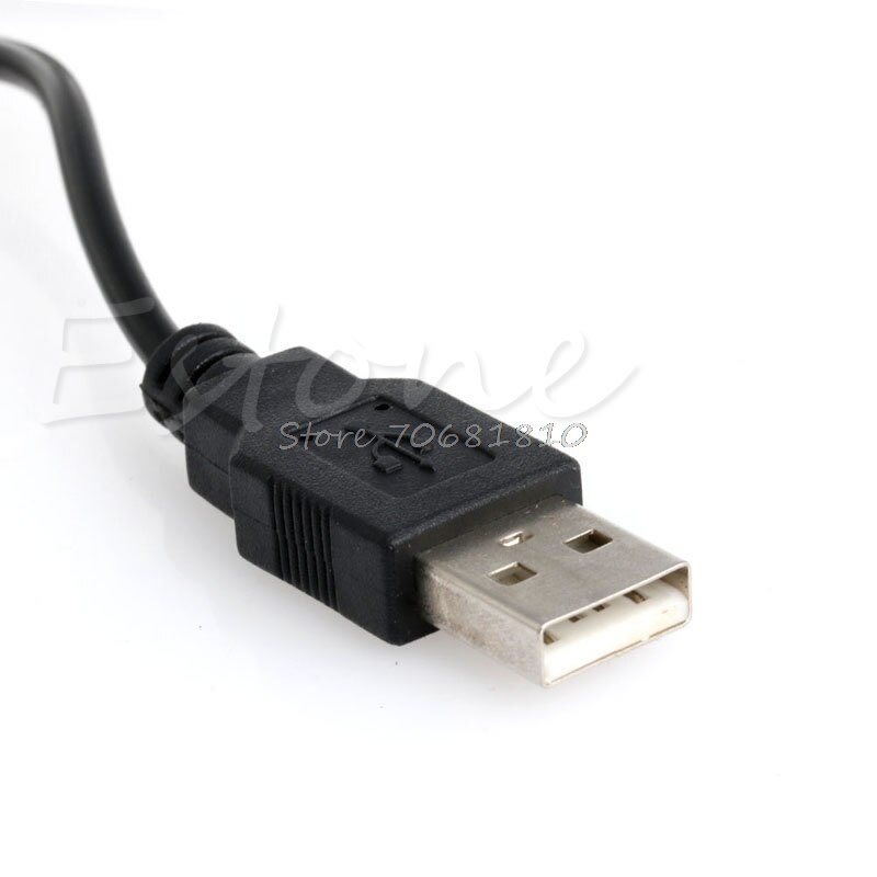 USB Port to 5.5mm / 2.1mm 5V DC Barrel Jack Power Cable Connector