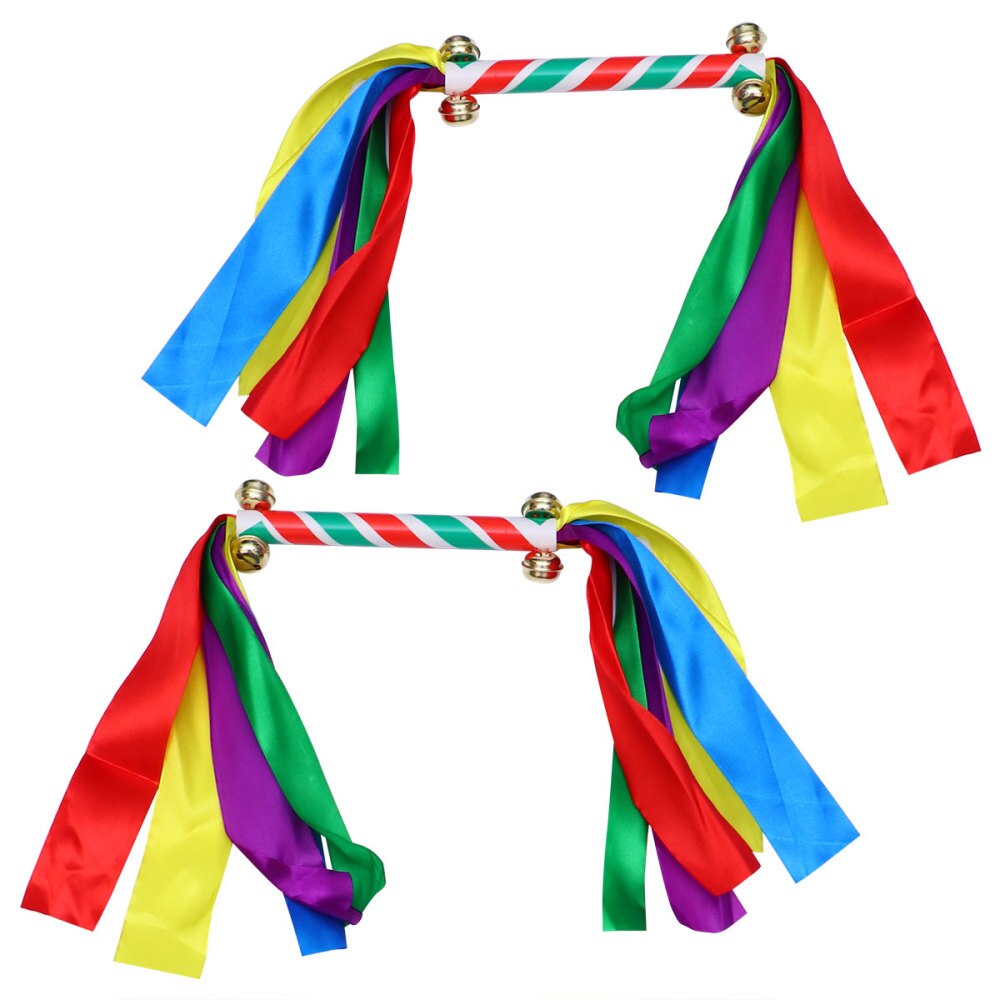 2pcs Cheering Props Durable Protable Colorful Dancing Streamers Gymnastics Props for Boy Performance Cheering: Default Title