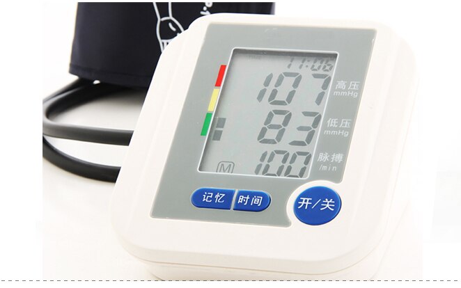 Automatische Digitale lcd-scherm Bovenarm nauwkeurige Bloeddrukmeter Pulse Monitor Gezondheidszorg Tonometer Meter Bloeddrukmeter