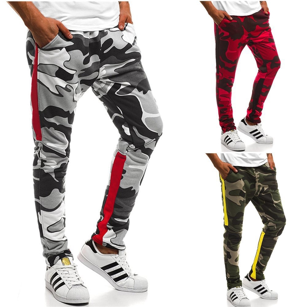 Neue Casual Hosen männer Camouflage Gedruckt Sport Hosen Radfahren Sport Hosen Jogging Hosen Fitness Hosen Persönlichkeit Casual Hosen