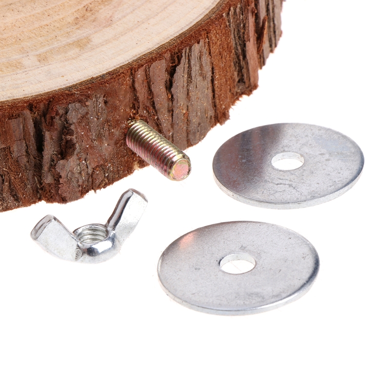 Y1UU Pet Parrot Bird Cage Perch Platform Round Wooden Stand Board For Chinchilla Squirrel Birds