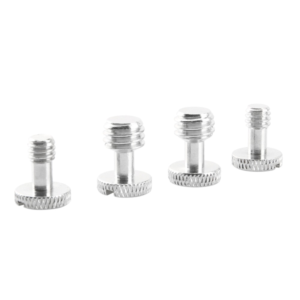 NICEYRIG DSLR Rig 1/4&quot; 3/8&quot; Screw Tripod Camera Rig Adapter 2 Pieces of 3/8&quot; Screw and 2 Pieces of 1/4&quot; Screw in a Package