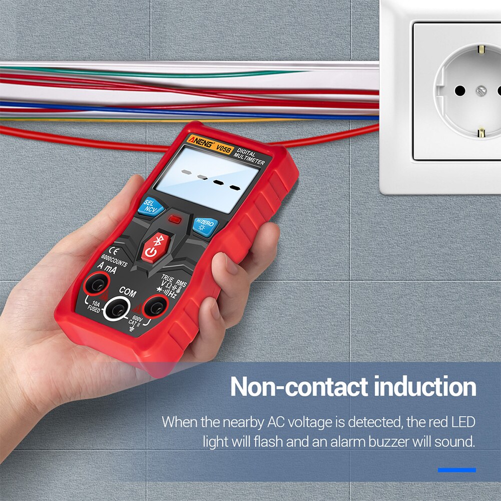Measurement Capacitance Electrical Instruments Digital Multimeter ABS APP Control Bluetooth Wireless Handheld Tester Resistance