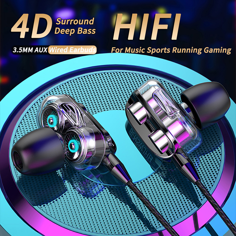 3,5 mm bedrade oortelefoon In-ear bedrade hoofdtelefoon Bass HiFi Sport oortelefoon Hoofdtelefoon met microfoon Oortelefoon TWS Stereo hoofdtelefoon