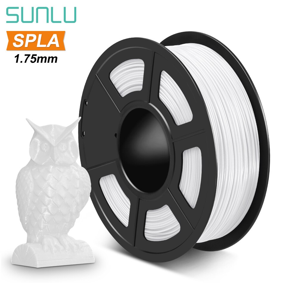 SUNLU 1.75mm SPLA 3D Filament 1kg 3D Printer Filament SPLA 3D Printing Materials: SPLA White
