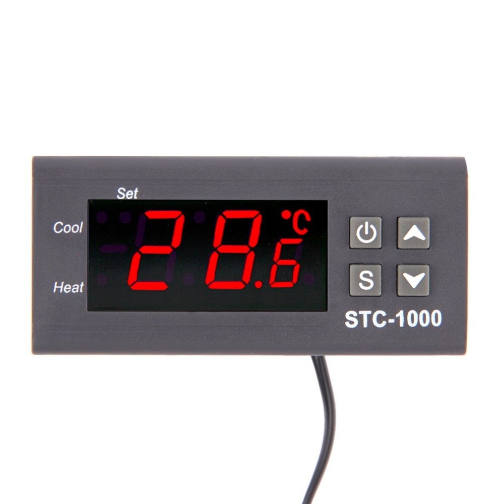 Two Relay Output LED Digital Temperature Controller Thermostat Incubator 110-220V 10A NTC Sensor Aquarium Heater Thermoregulator