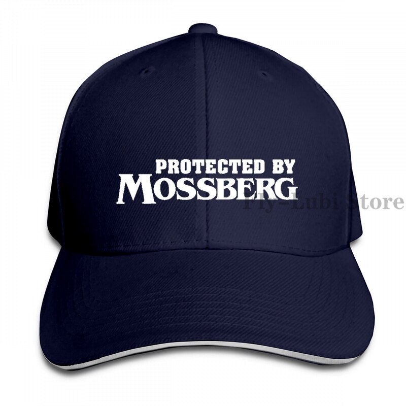 Protected By Mossberg Baseball cap men women Trucker Hats adjustable cap: 1-Navy