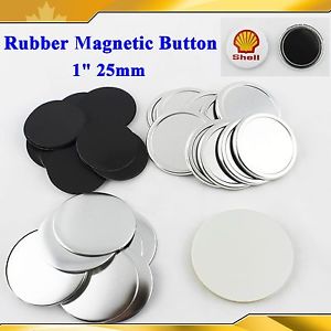 1 "25mm 200 Sets Zachte Rubber Magnetische Supply Materialen voor Professionele Badge Button Maker