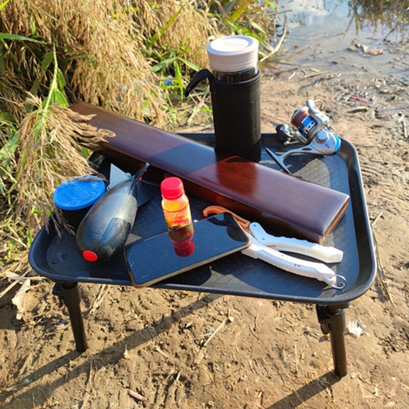 Fishing Table Outdoor Portable Fishing Table Retractable Leg PVC Bait Hook Fishing Desk Lightweight Line Fishing Tackle